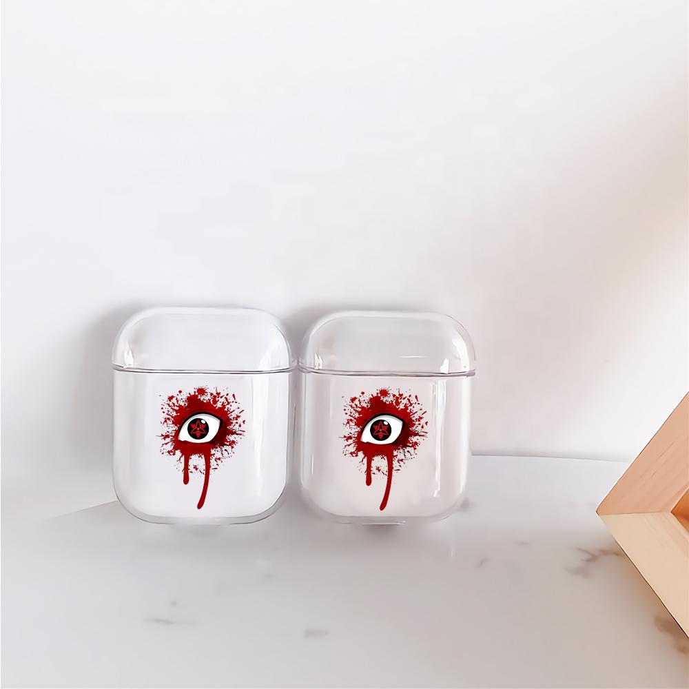 Naruto Bloody Sharingan Eye Hard Plastic Protective Clear Case Cover For Apple Airpods-AirPod Case-Altracase
