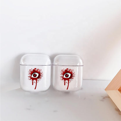 Naruto Bloody Sharingan Eye Hard Plastic Protective Clear Case Cover For Apple Airpods-AirPod Case-Altracase