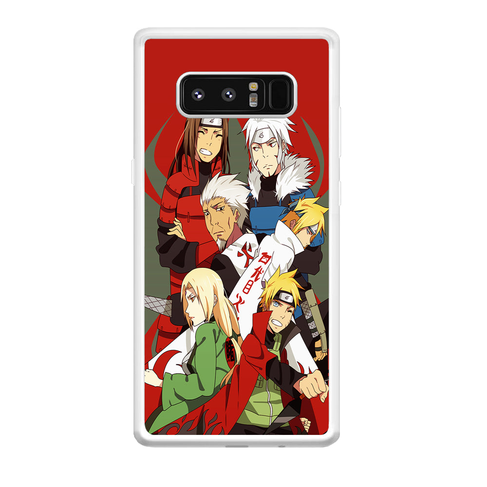 Naruto all hokages Samsung Galaxy Note 8 Case