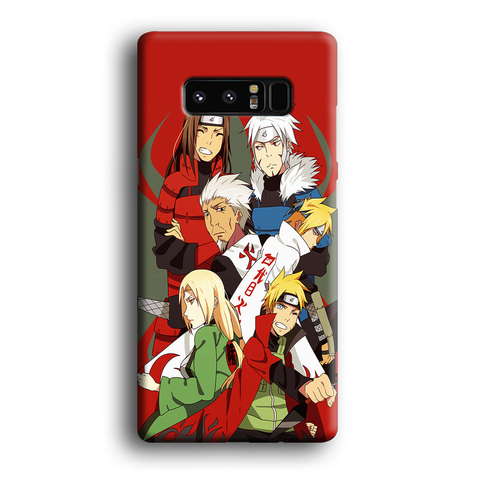 Naruto all hokages Samsung Galaxy Note 8 Case