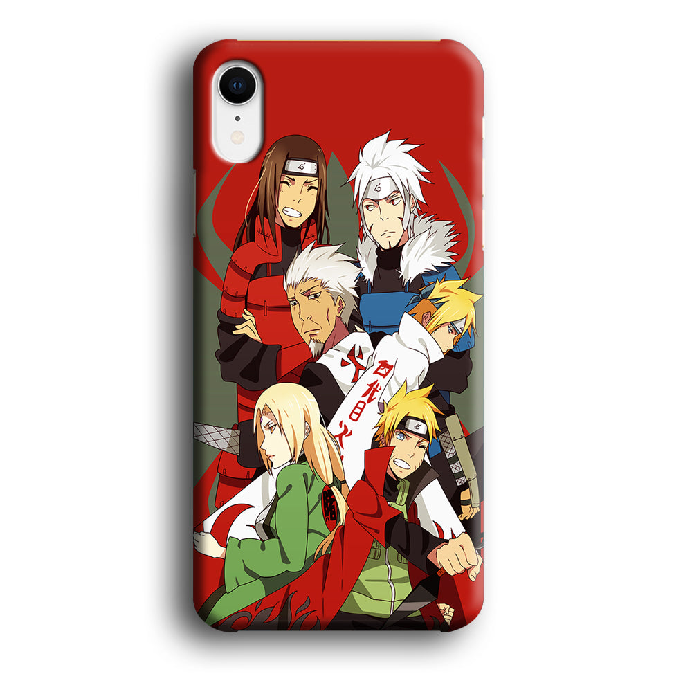 Naruto all hokages iPhone XR Case