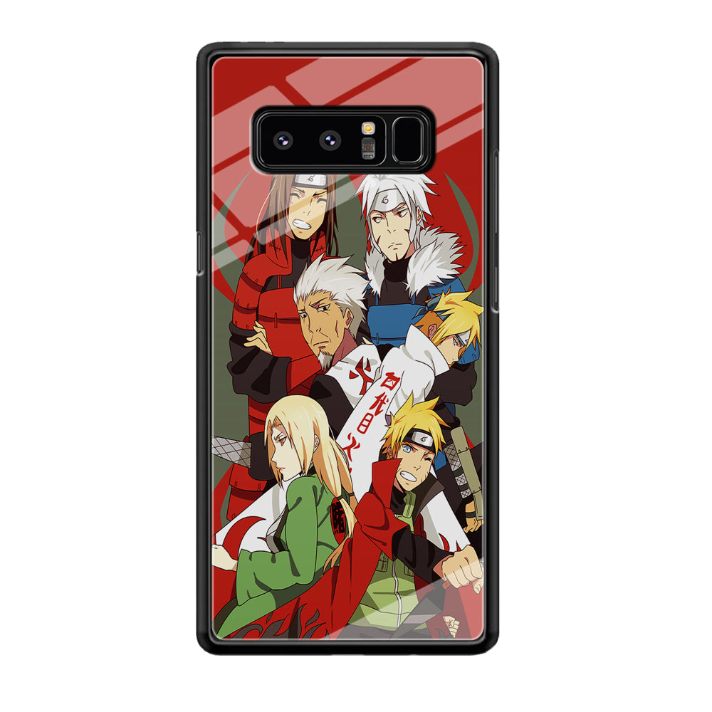 Naruto all hokages Samsung Galaxy Note 8 Case