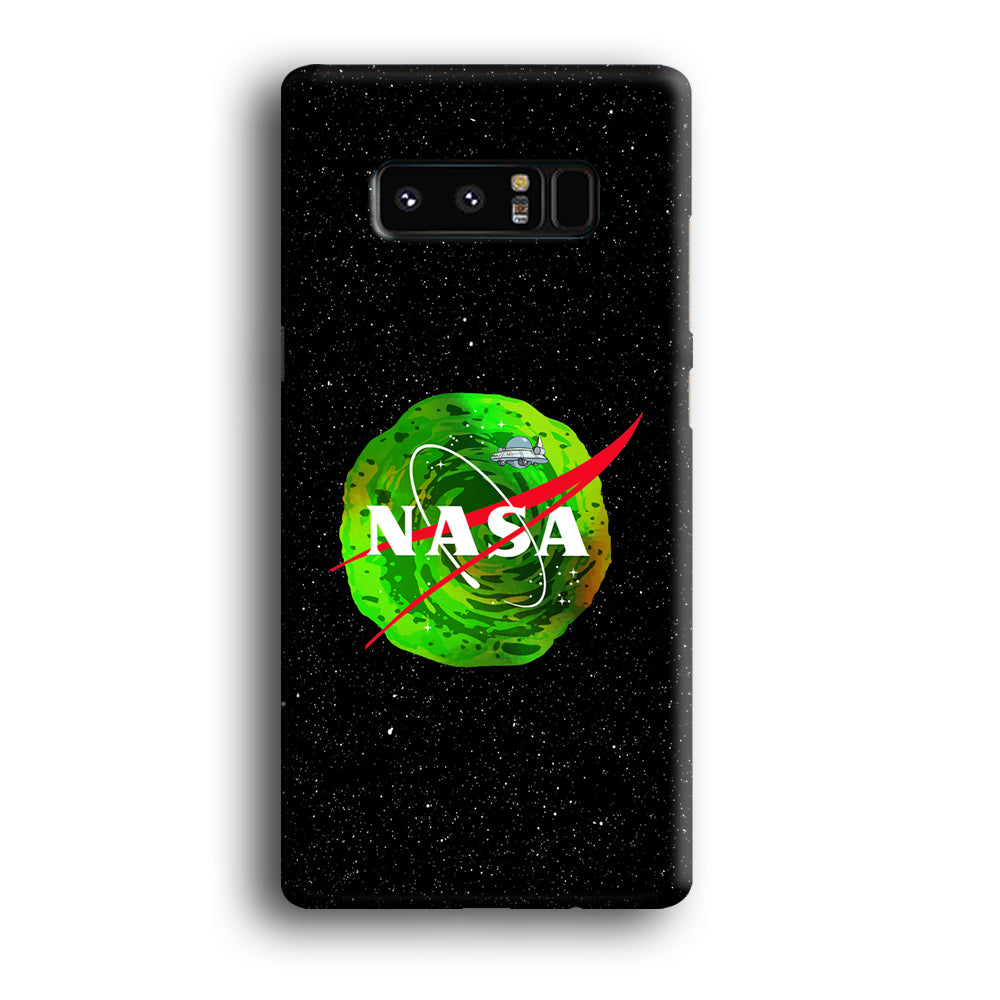 Nasa Rick and Morty Portal Samsung Galaxy Note 8 Case