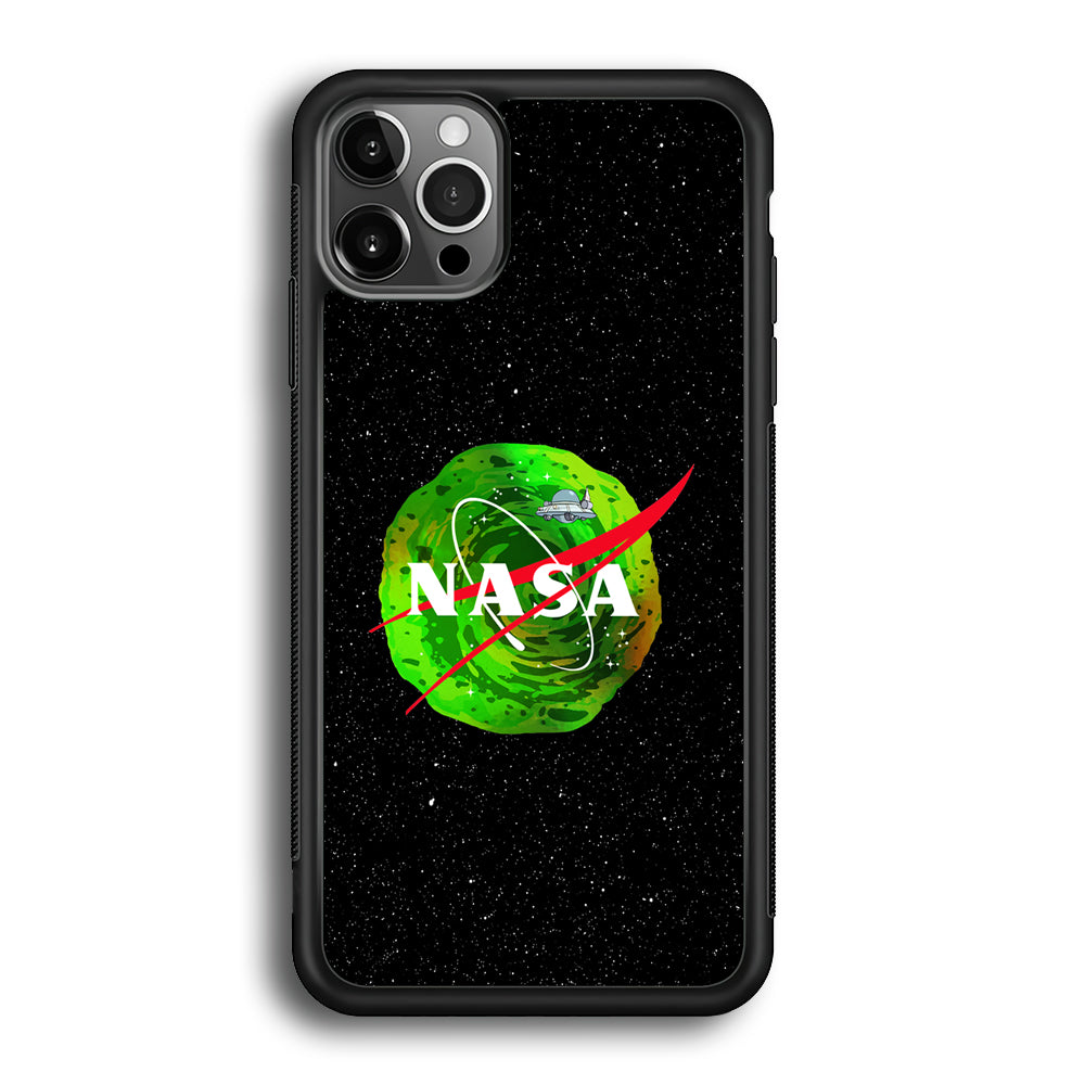 Nasa Rick and Morty Portal iPhone 12 Pro Case