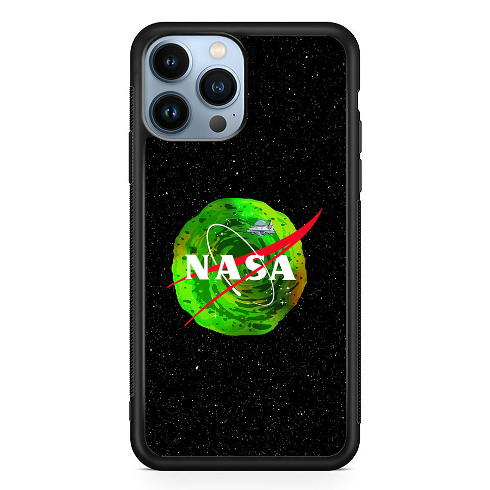 Nasa Rick and Morty Portal iPhone 13 Pro Case