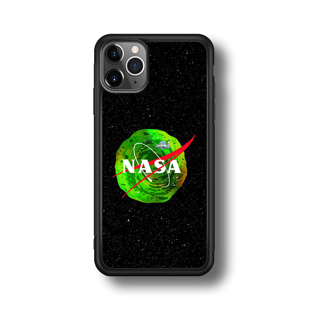 Nasa Rick and Morty Portal iPhone 11 Pro Case