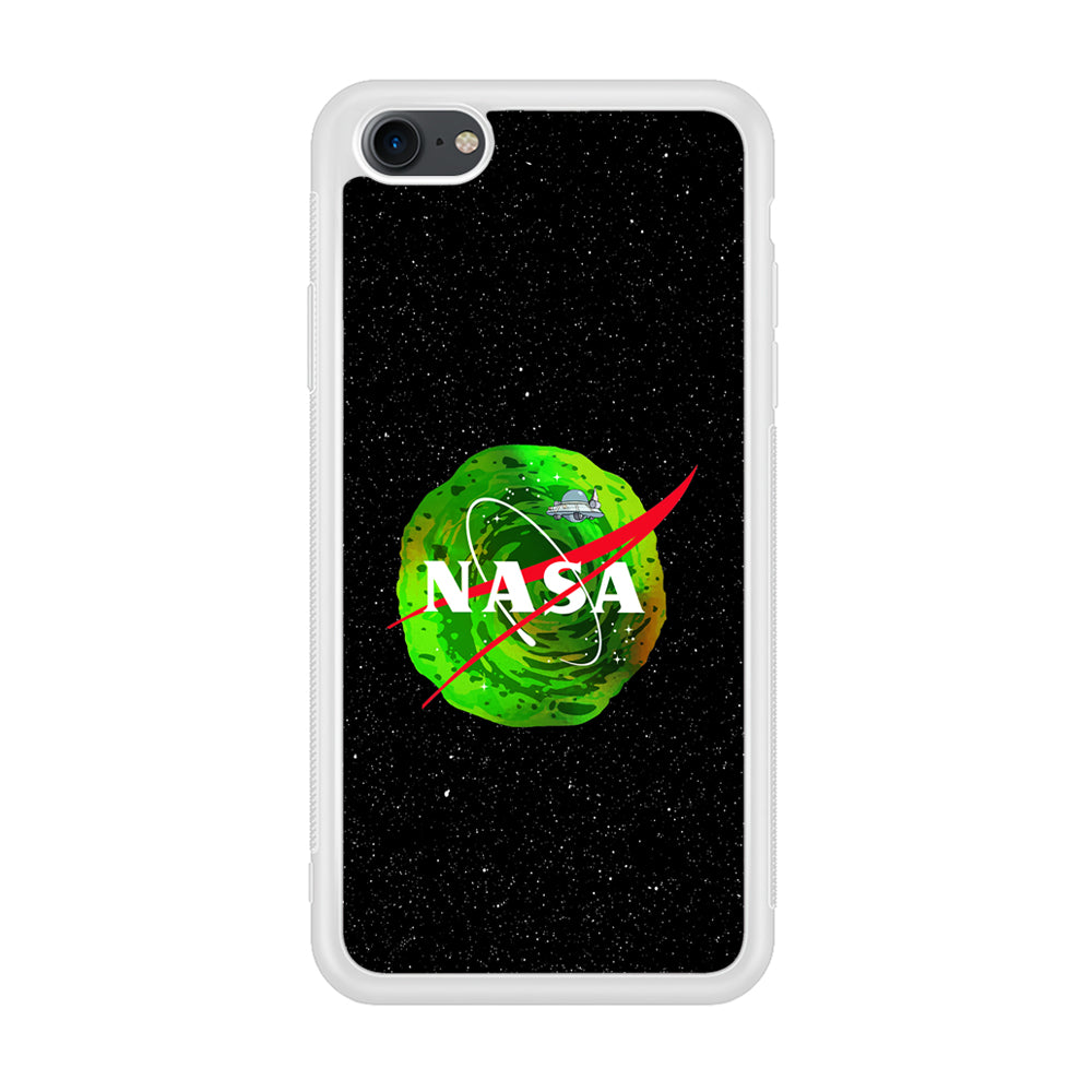 Nasa Rick and Morty Portal iPhone 8 Case