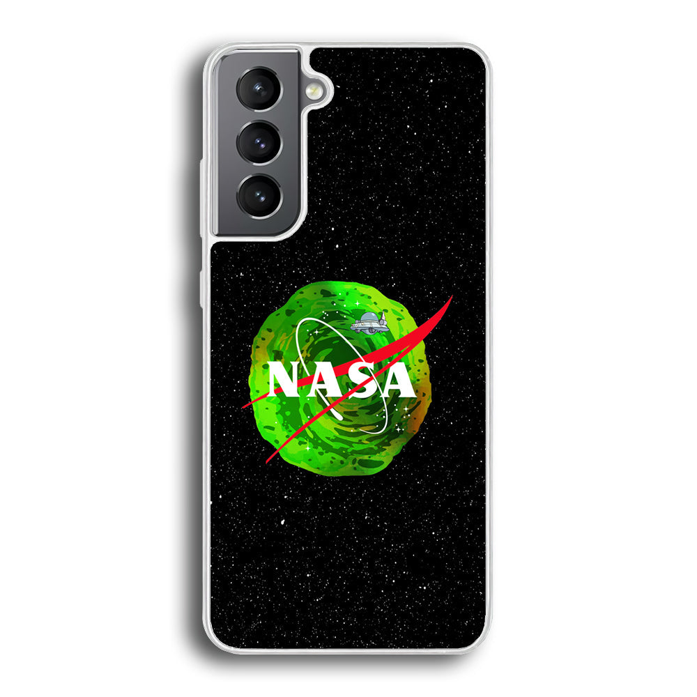 Nasa Rick and Morty Portal Samsung Galaxy S24 Plus Case