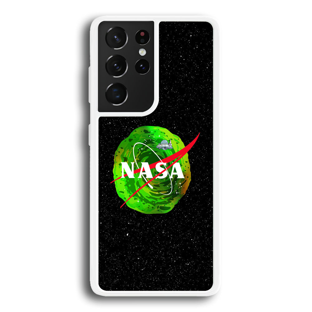 Nasa Rick and Morty Portal Samsung Galaxy S23 Ultra Case