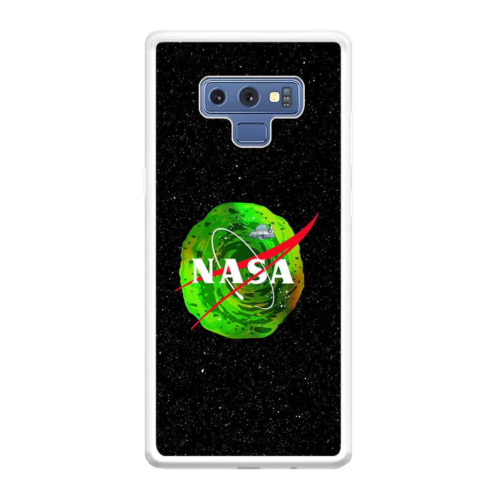 Nasa Rick and Morty Portal Samsung Galaxy Note 9 Case