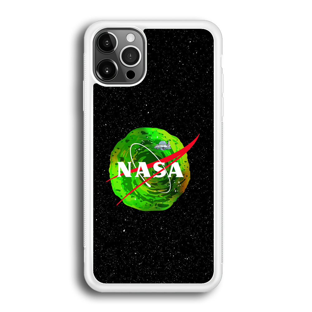 Nasa Rick and Morty Portal iPhone 12 Pro Case