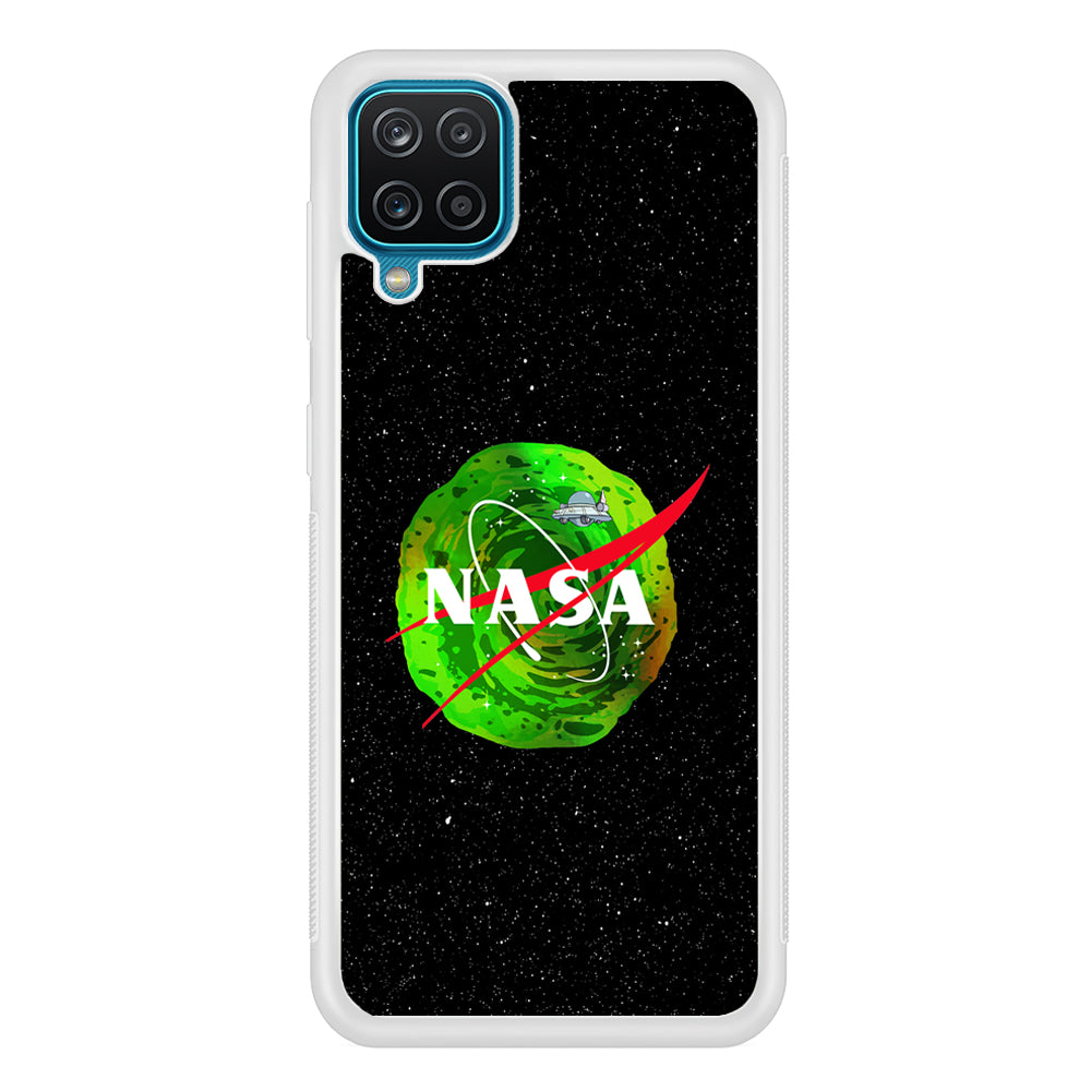 Nasa Rick and Morty Portal Samsung Galaxy A12 Case