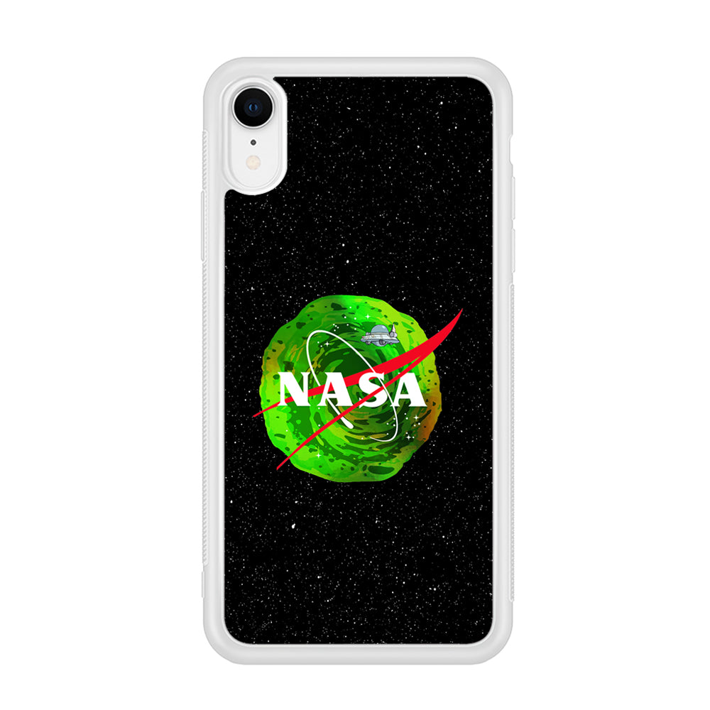 Nasa Rick and Morty Portal iPhone XR Case