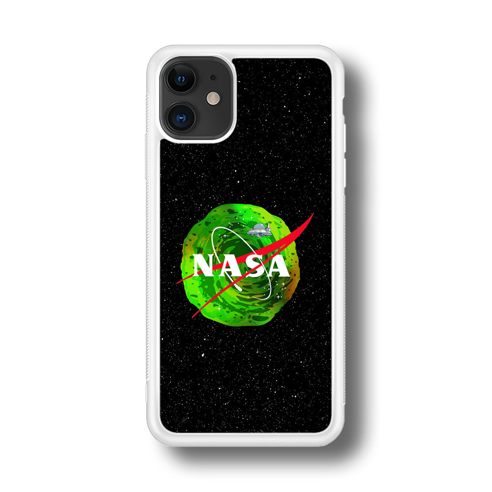 Nasa Rick and Morty Portal iPhone 11 Case