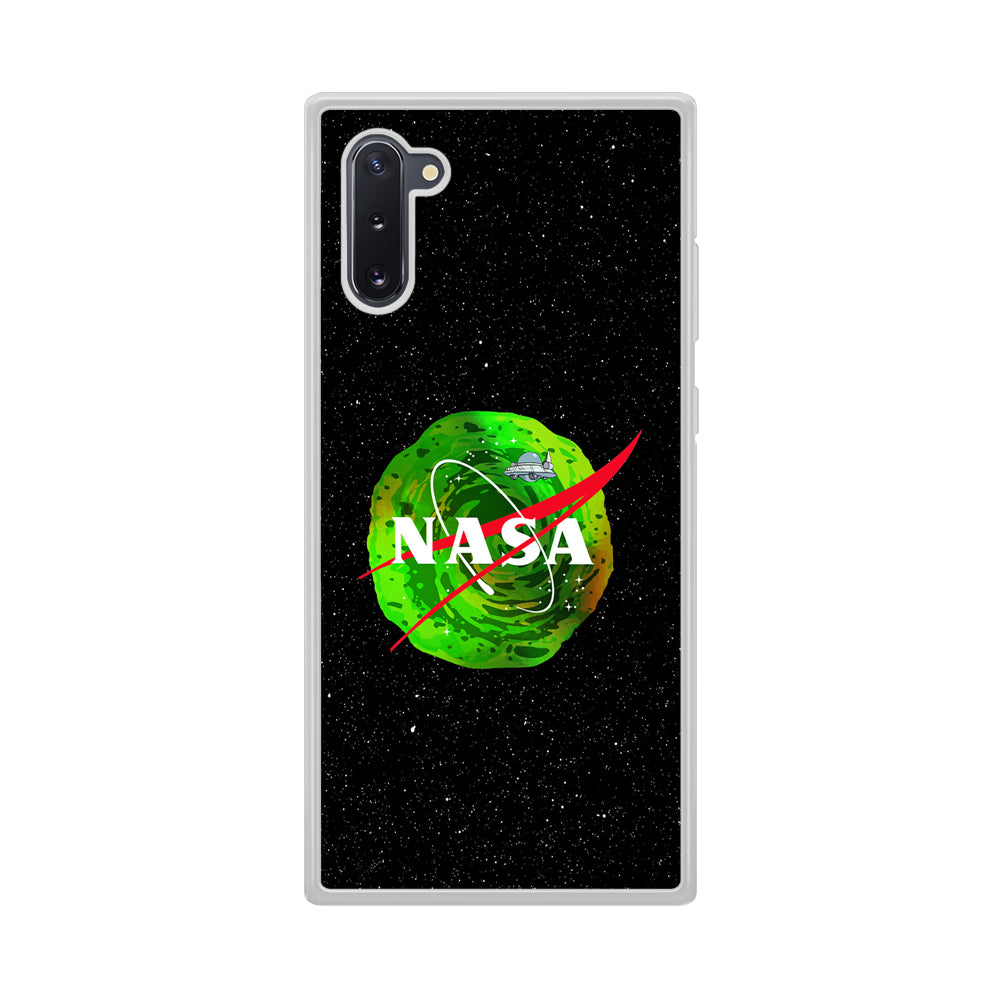 Nasa Rick and Morty Portal Samsung Galaxy Note 10 Case