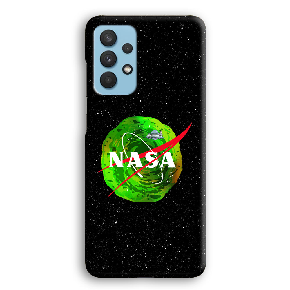 Nasa Rick and Morty Portal Samsung Galaxy A32 Case