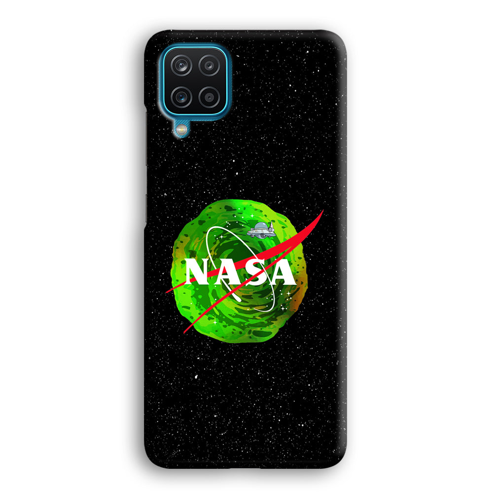 Nasa Rick and Morty Portal Samsung Galaxy A12 Case