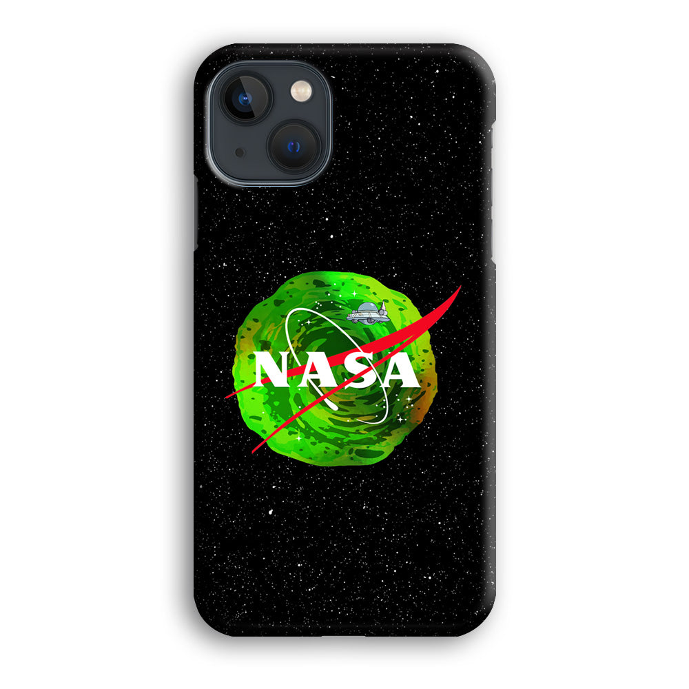 Nasa Rick and Morty Portal iPhone 13 Mini Case