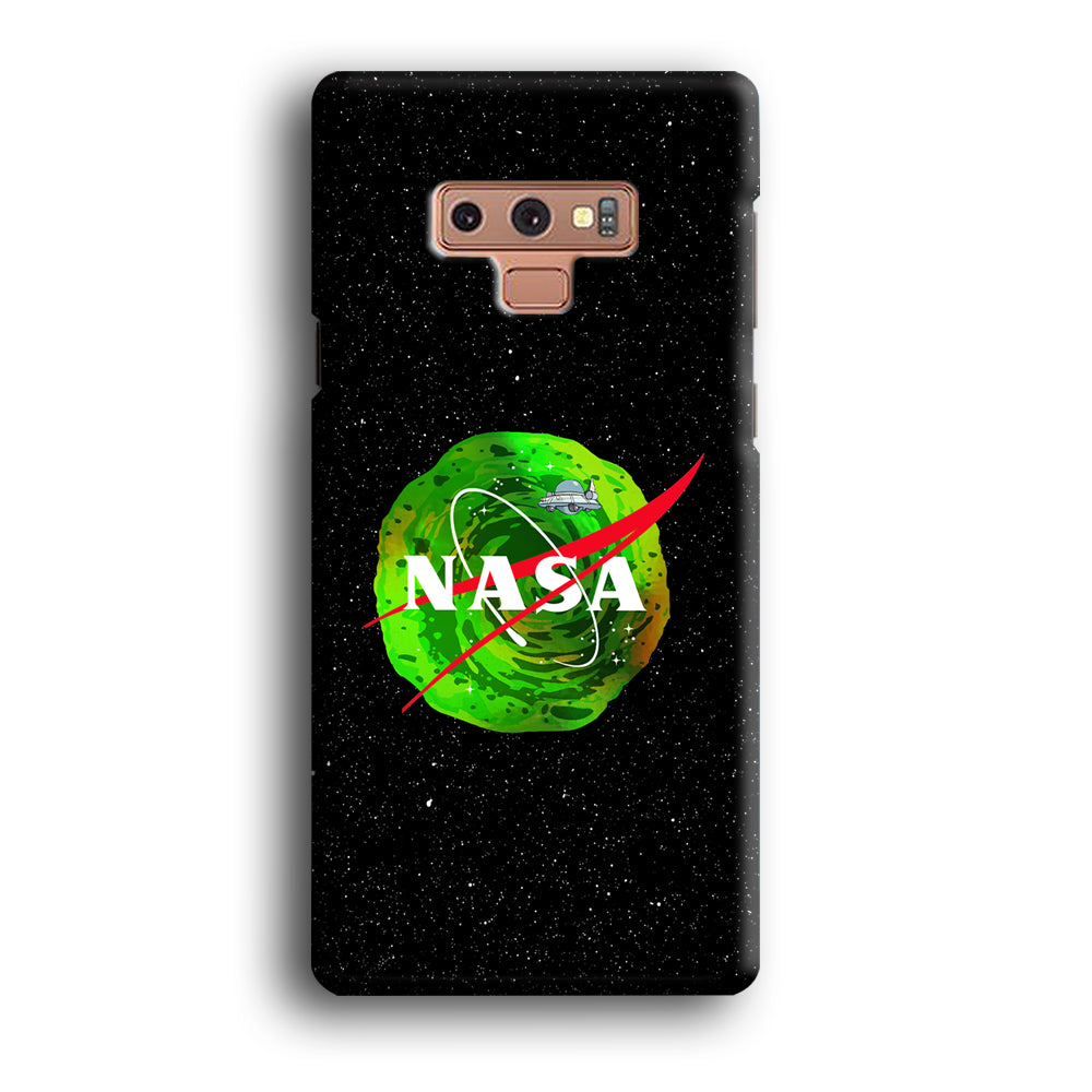 Nasa Rick and Morty Portal Samsung Galaxy Note 9 Case