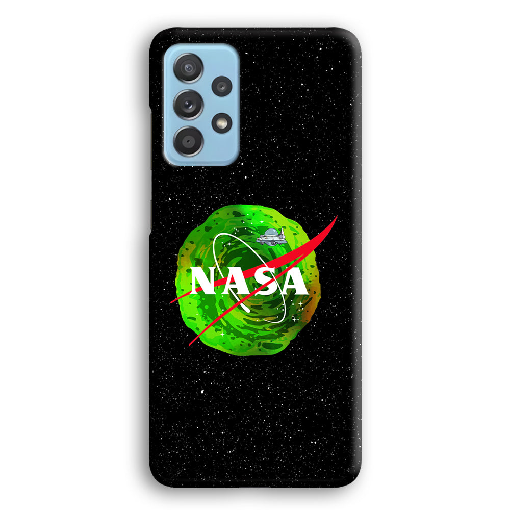 Nasa Rick and Morty Portal Samsung Galaxy A72 Case