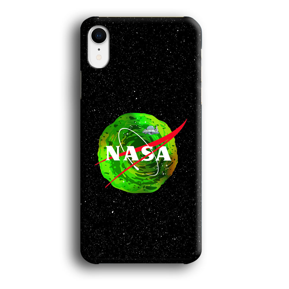 Nasa Rick and Morty Portal iPhone XR Case