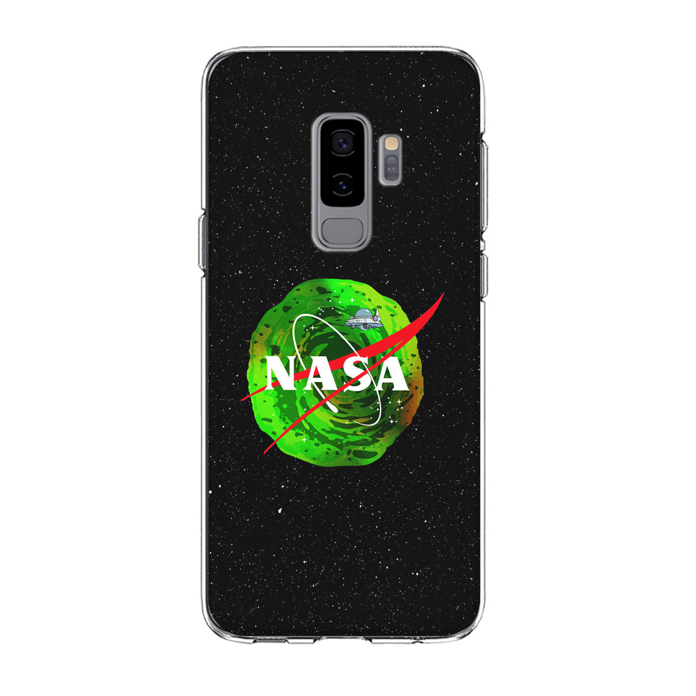 Nasa Rick and Morty Portal Samsung Galaxy S9 Plus Case