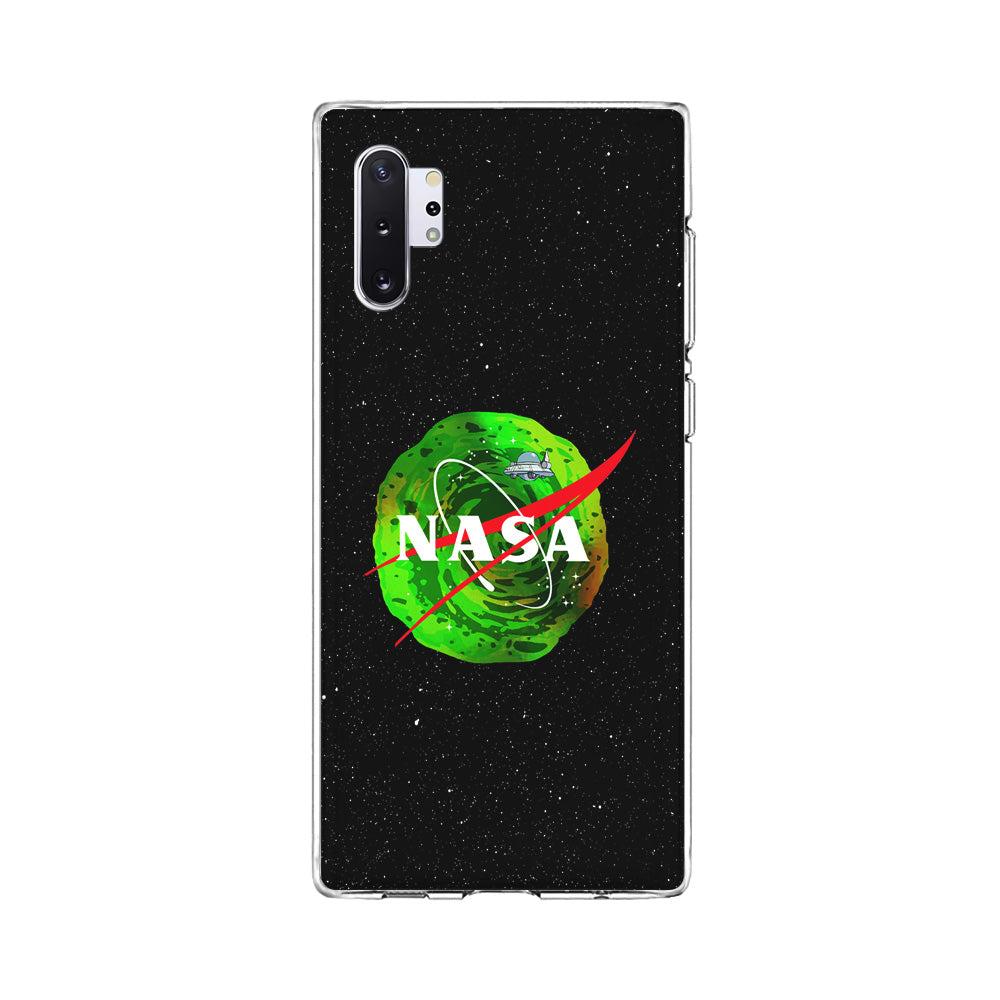 Nasa Rick and Morty Portal Samsung Galaxy Note 10 Plus Case