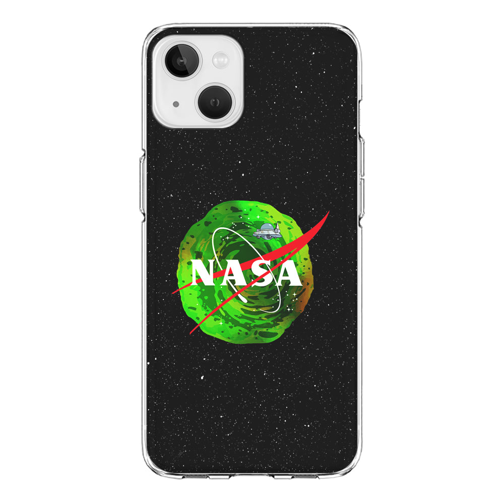 Nasa Rick and Morty Portal iPhone 13 Mini Case