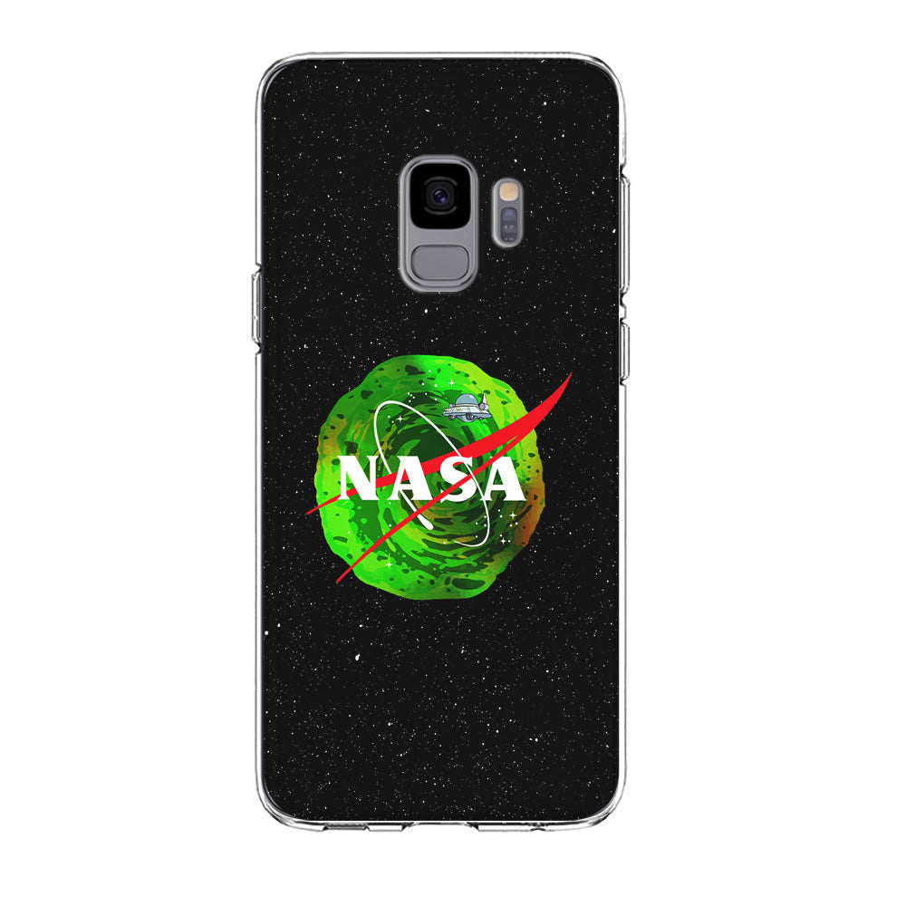 Nasa Rick and Morty Portal Samsung Galaxy S9 Case