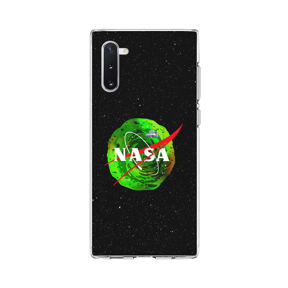 Nasa Rick and Morty Portal Samsung Galaxy Note 10 Case