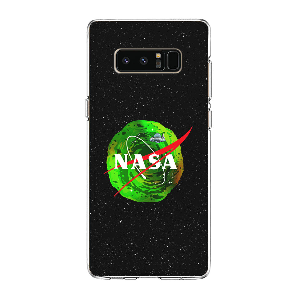 Nasa Rick and Morty Portal Samsung Galaxy Note 8 Case