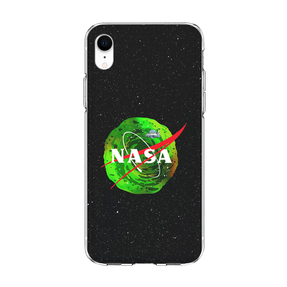 Nasa Rick and Morty Portal iPhone XR Case