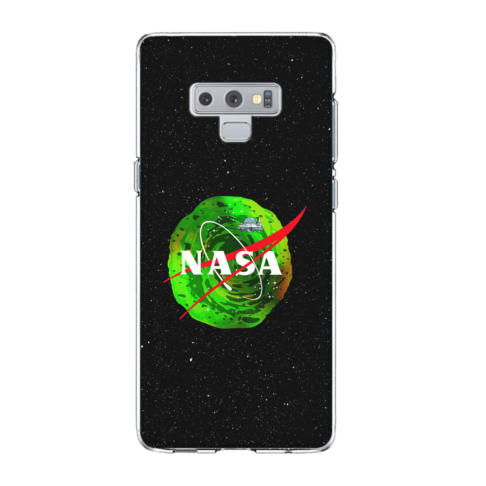 Nasa Rick and Morty Portal Samsung Galaxy Note 9 Case