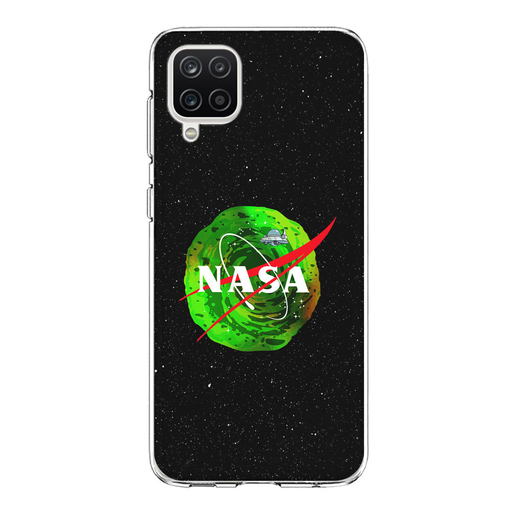 Nasa Rick and Morty Portal Samsung Galaxy A12 Case