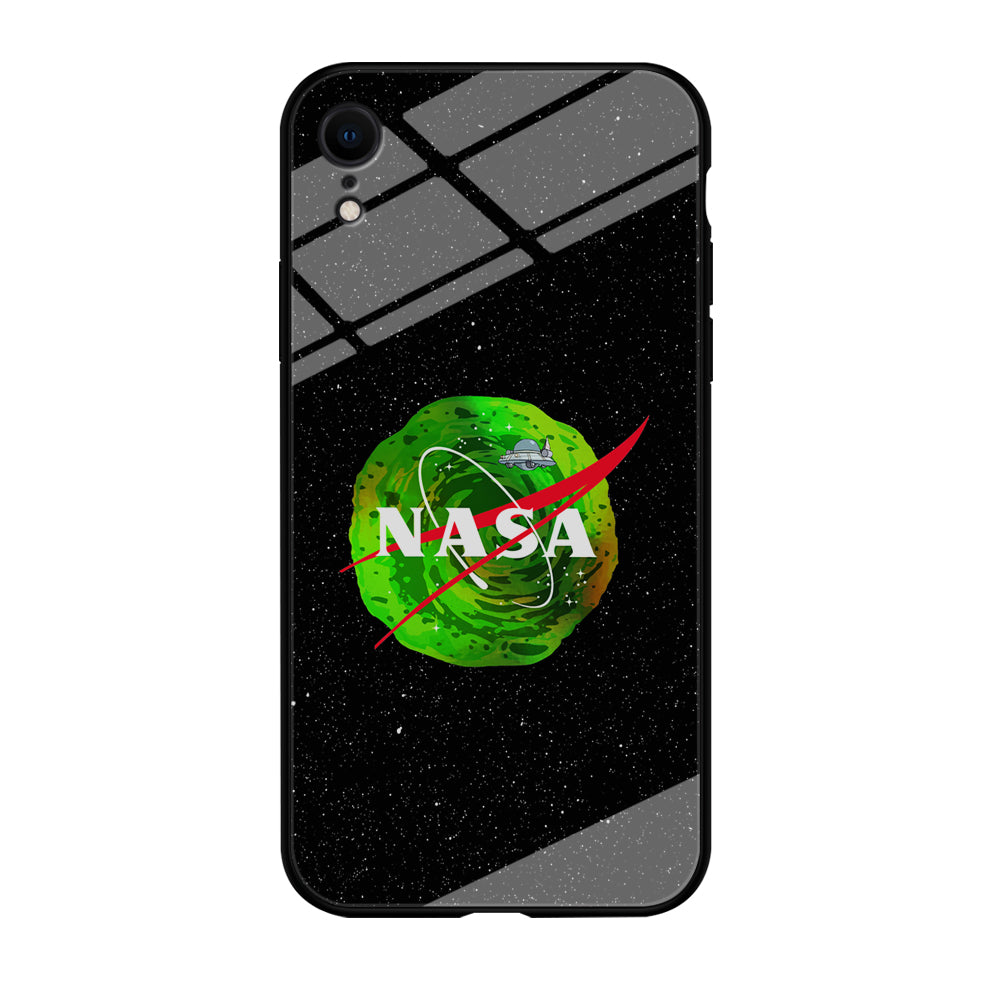 Nasa Rick and Morty Portal iPhone XR Case