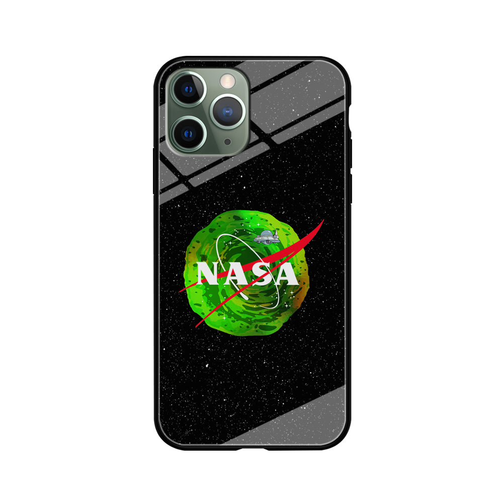 Nasa Rick and Morty Portal iPhone 11 Pro Case