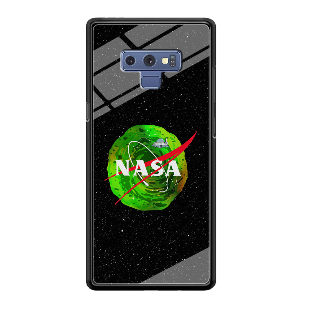 Nasa Rick and Morty Portal Samsung Galaxy Note 9 Case