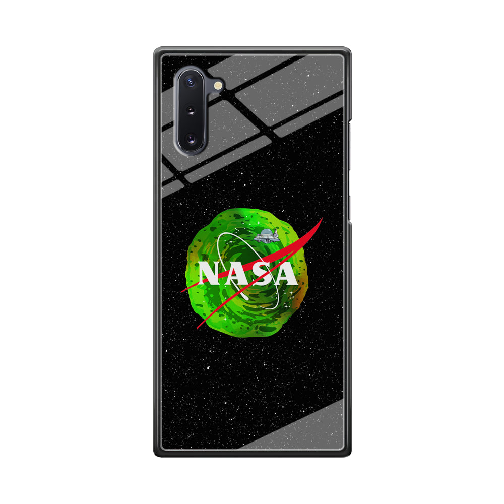 Nasa Rick and Morty Portal Samsung Galaxy Note 10 Case