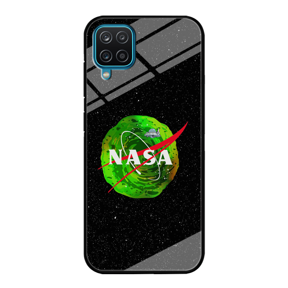 Nasa Rick and Morty Portal Samsung Galaxy A12 Case