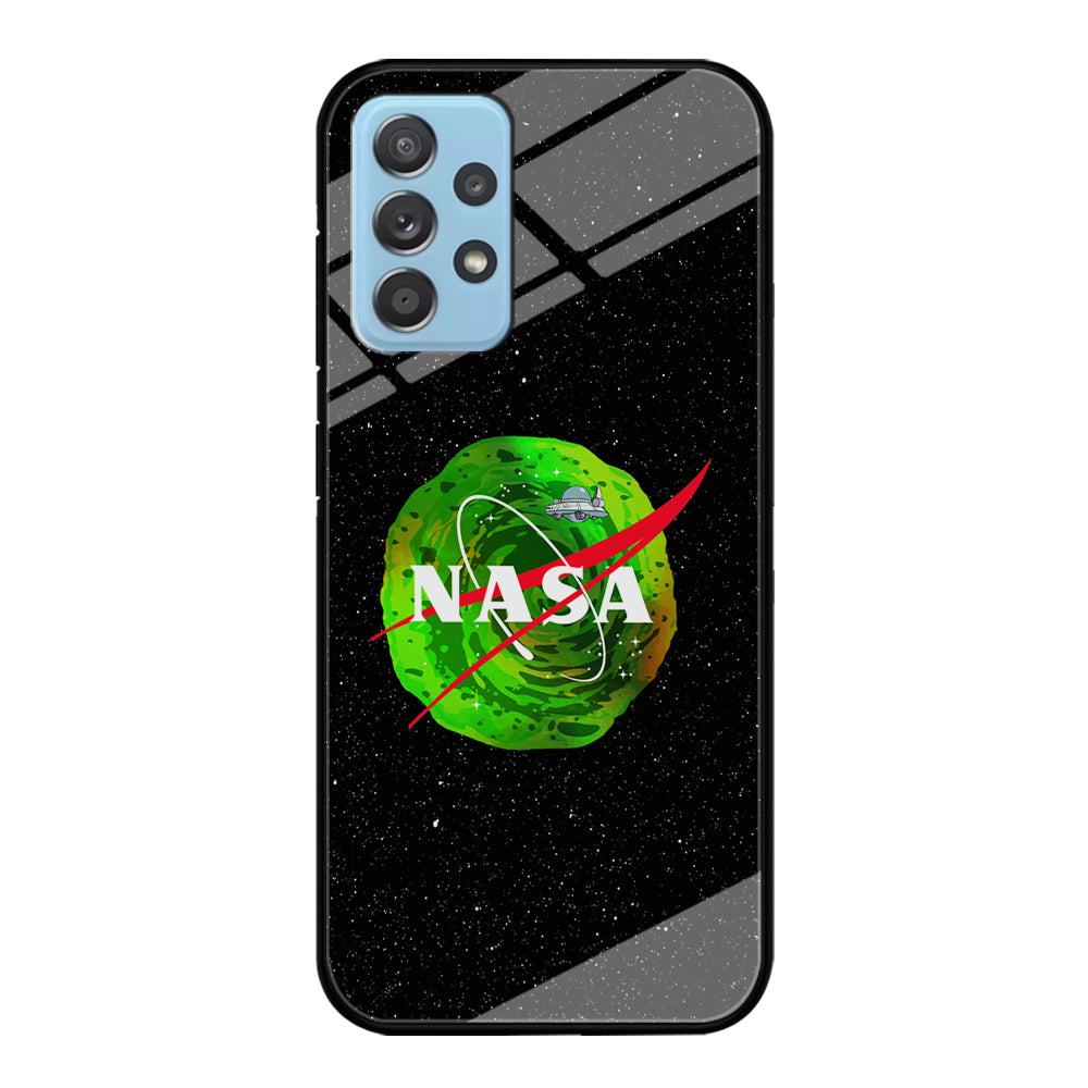 Nasa Rick and Morty Portal Samsung Galaxy A52 Case