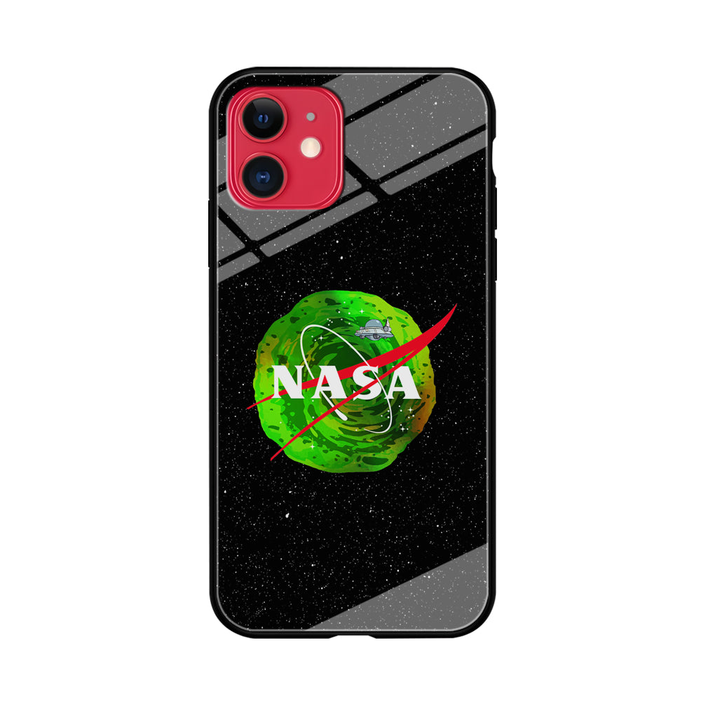 Nasa Rick and Morty Portal iPhone 11 Case