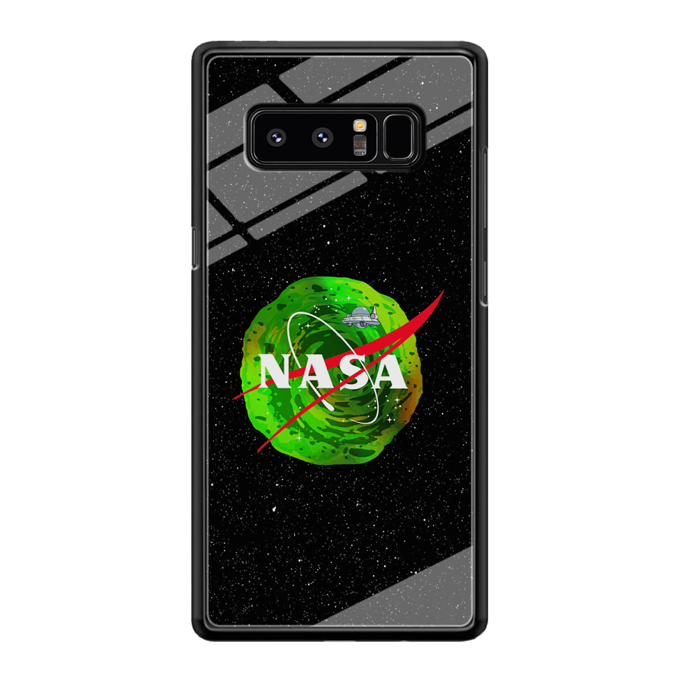 Nasa Rick and Morty Portal Samsung Galaxy Note 8 Case