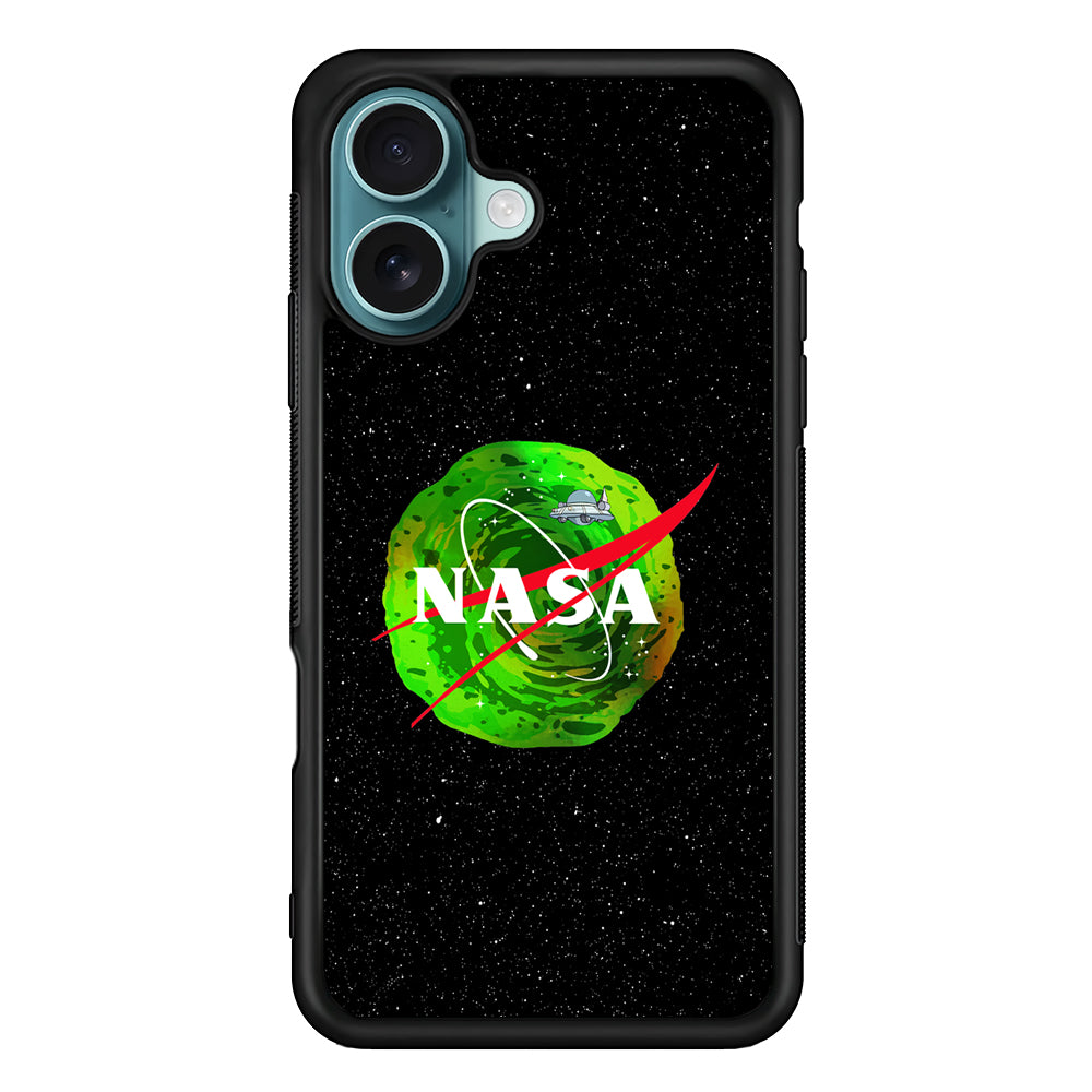 Nasa Rick and Morty Portal iPhone 16 Case - Altracase