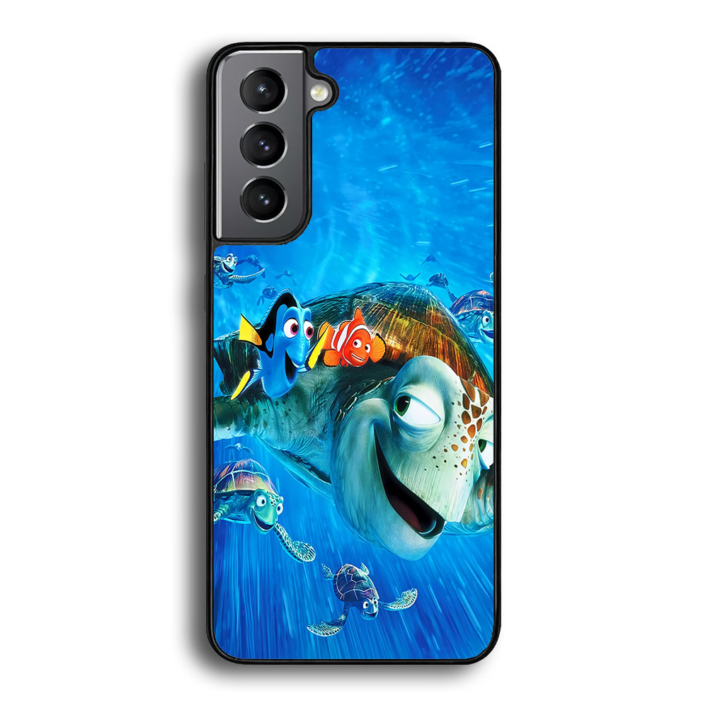 Nemo Dorry and Turtles Samsung Galaxy S24 Case-Phone Case-Rubber Black (2D Case)-Altracase
