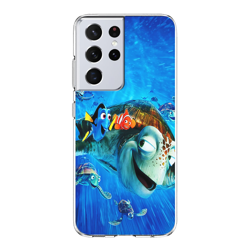 Nemo Dorry and Turtles Samsung Galaxy S23 Ultra Case-Phone Case-Clear Soft Case-Altracase