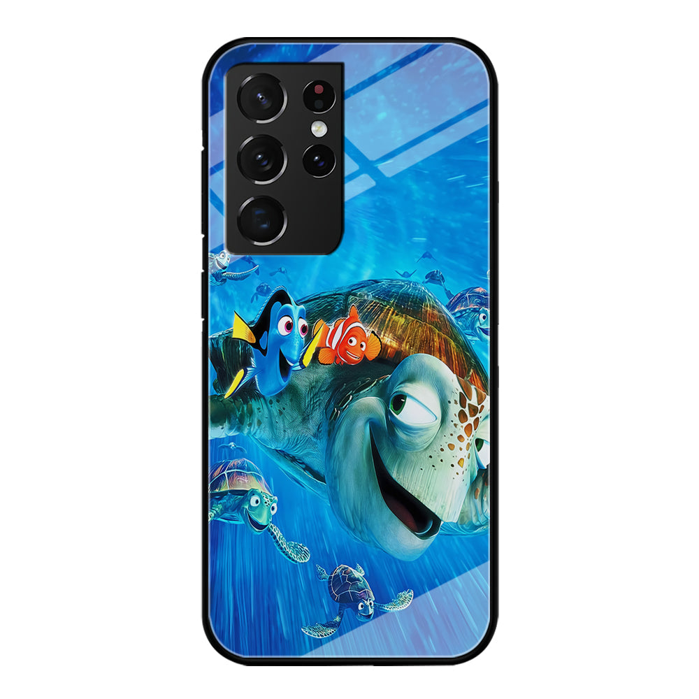 Nemo Dorry and Turtles Samsung Galaxy S23 Ultra Case-Phone Case-Tempered Glass Case-Altracase