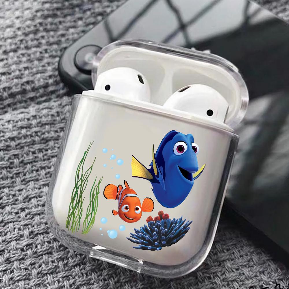 Nemo and Dory Hard Plastic Protective Clear Case Cover For Apple Airpods-AirPod Case-Altracase