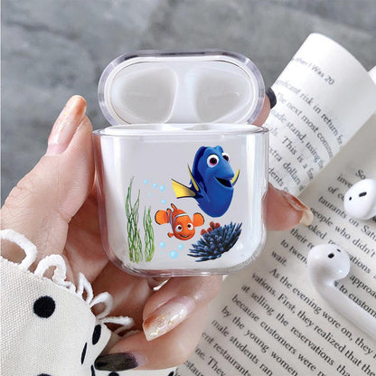 Nemo and Dory Hard Plastic Protective Clear Case Cover For Apple Airpods-AirPod Case-Altracase