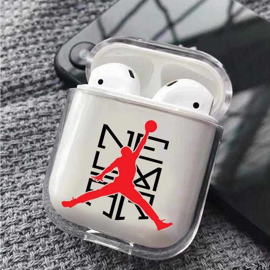 Neymar Jordan Logo Hard Plastic Protective Clear Case Cover For Apple Airpods-AirPod Case-Altracase