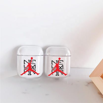 Neymar Jordan Logo Hard Plastic Protective Clear Case Cover For Apple Airpods-AirPod Case-Altracase